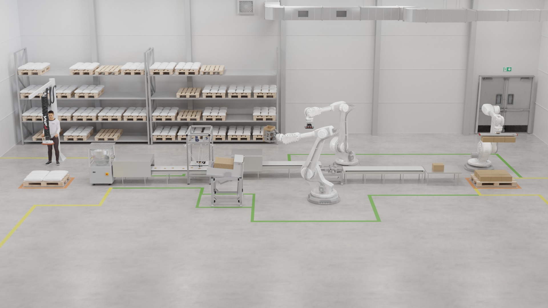 Process line with FIPA products