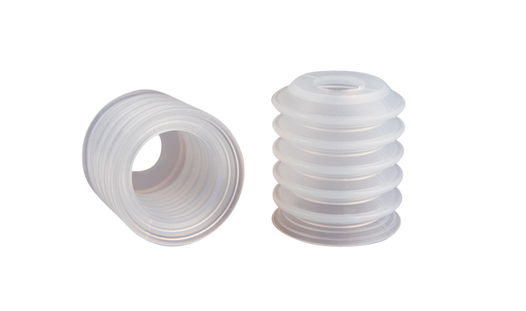 Bellows vacuum cups made of silicone FDA-compliant Series SL-B – Silicone (SI)