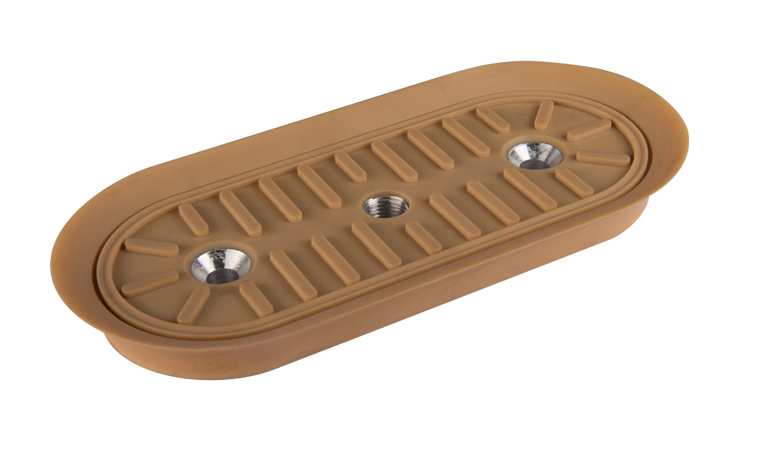 Oval vacuum suction plates for textured surfaces Series SOPL-R – Wood handling
