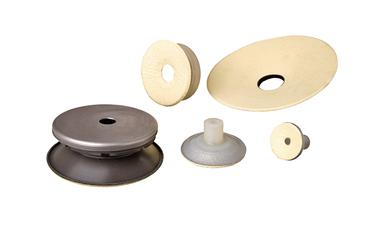 High temperature vacuum cups with felt pad Series SX-F – glass industry