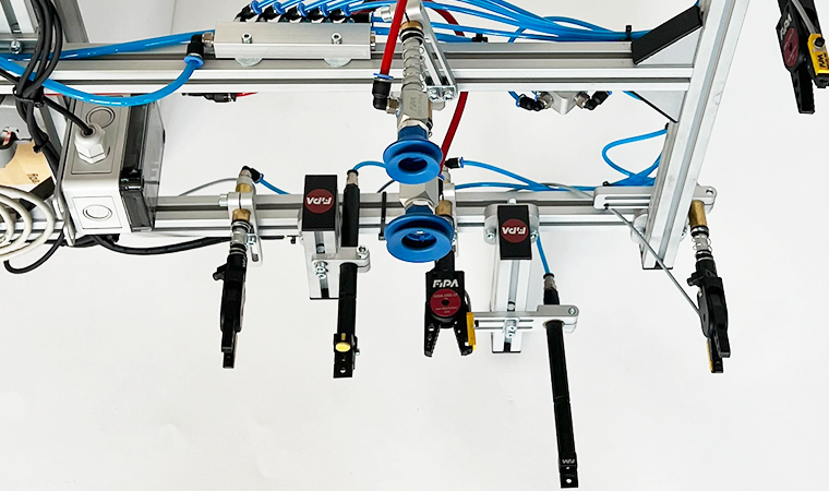 Profile-based gripper system with impression-free Thermalon® vacuum cups Profile-based gripper system with impression-free Thermalon® vacuum cups