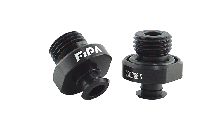 Fittings for vacuum cups with filter Fittings for vacuum cups with filter