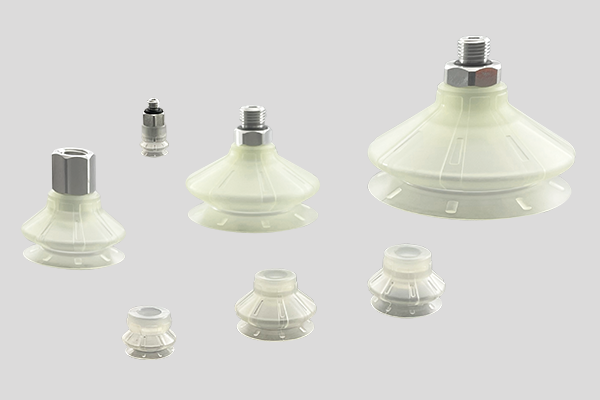 Bellows vacuum cups TPU 1.5 folds