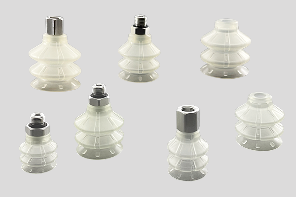 Bellows vacuum cups TPU 2.5 folds