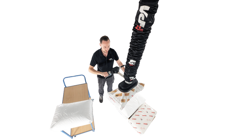FIPALIFTmax - Vacuum tube lifter - sack handling FIPALIFTmax - Vacuum tube lifter - ergonomic handling
