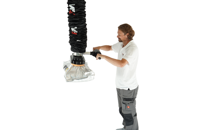 FIPALIFTmax - Vacuum tube lifter - sack handling FIPALIFTmax - Vacuum tube lifter - ergonomic handling
