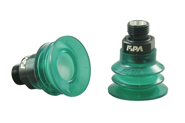 Monoflex bellows vacuum cups durable, secure-grip, non-marking