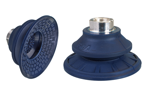 Sheet metal bellows vacuum cups